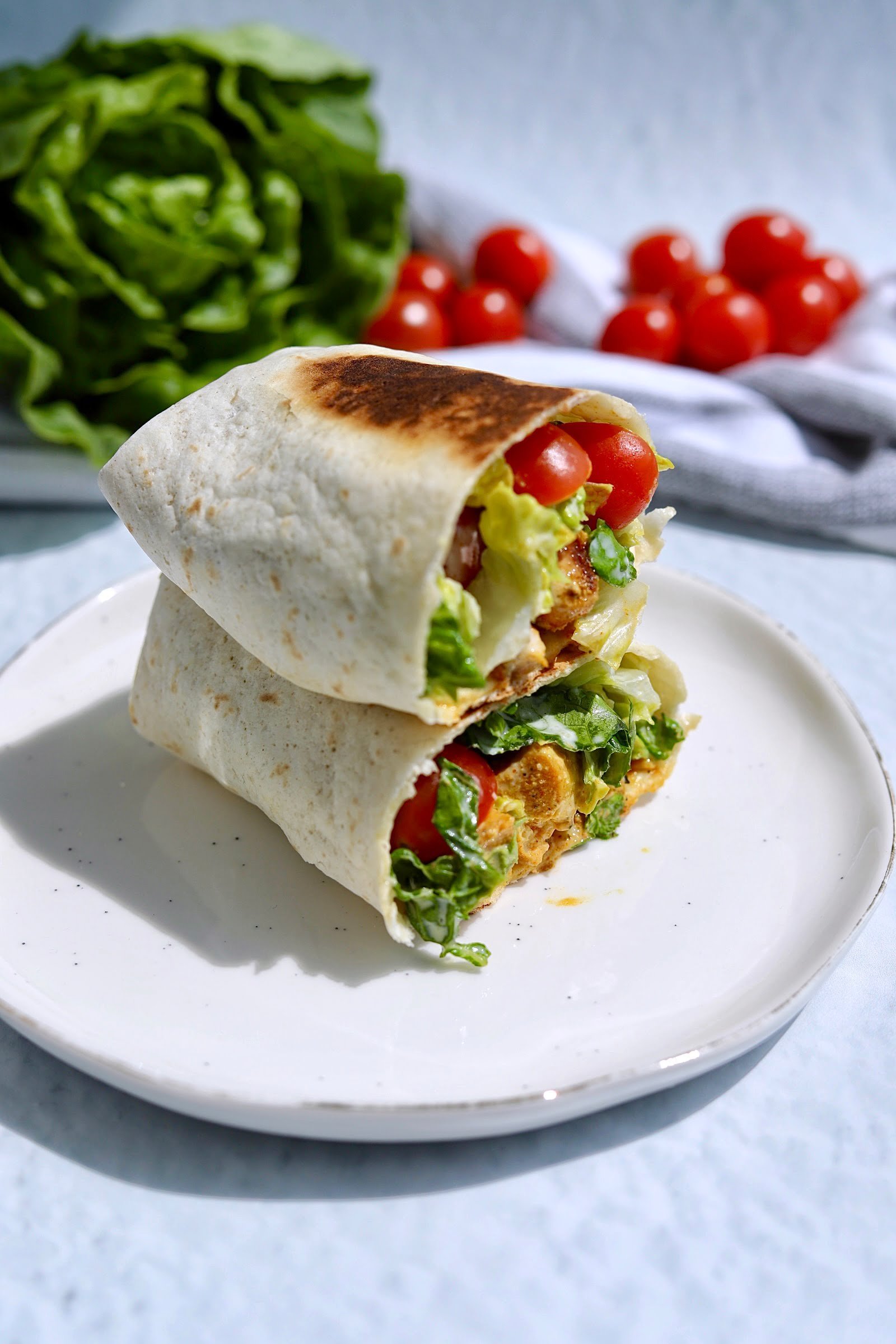 chicken caesar wrap