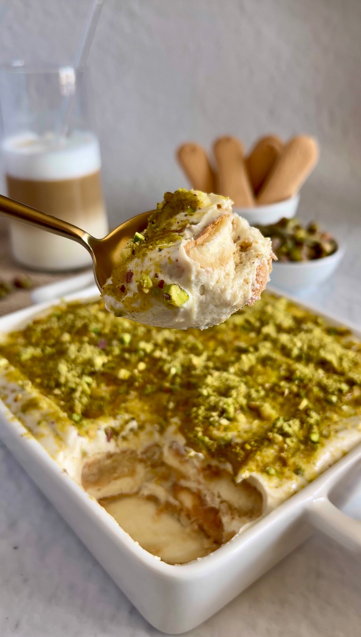 Fit tiramisu pistacjowe