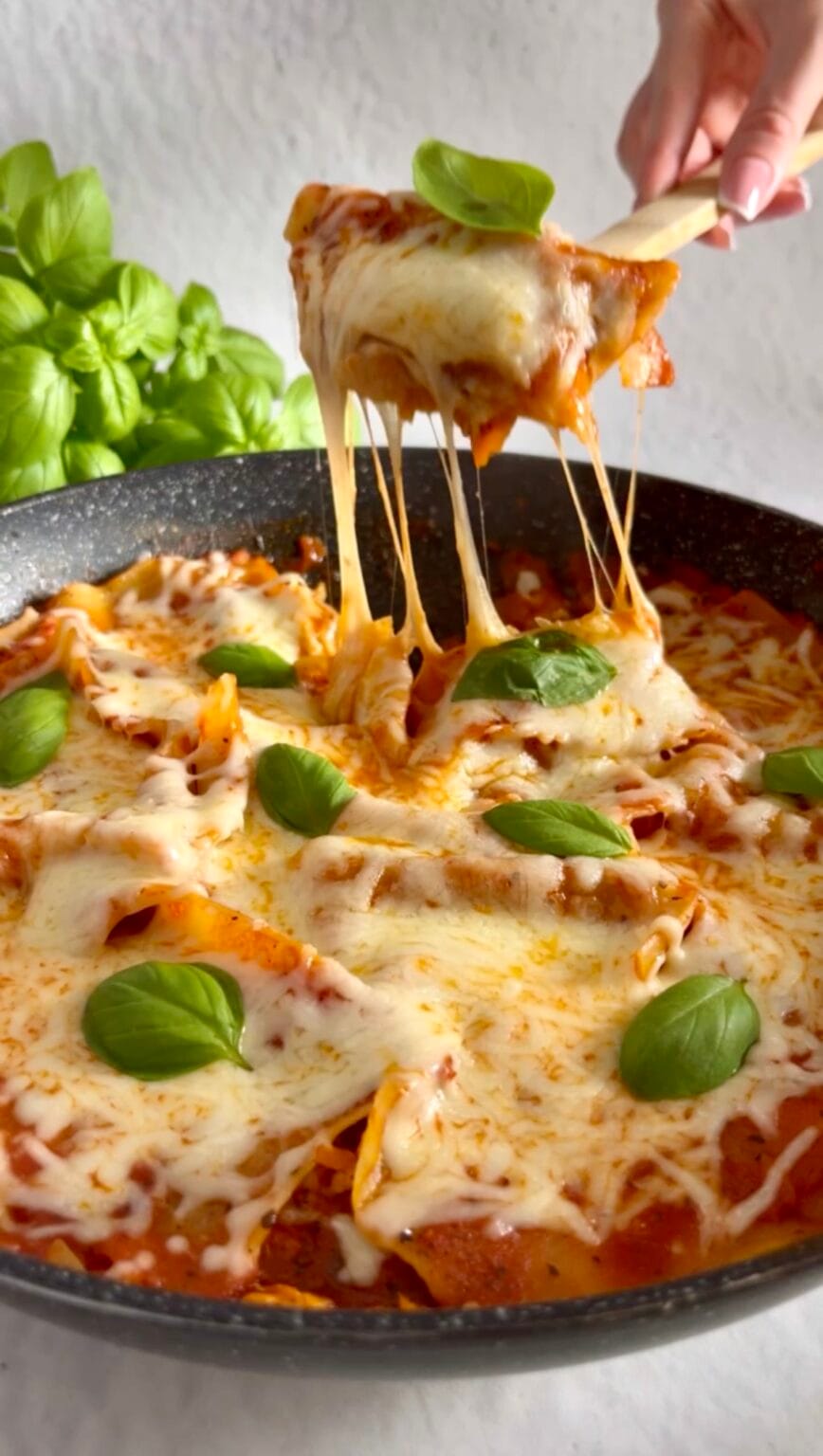 Szybka lasagne z patelni