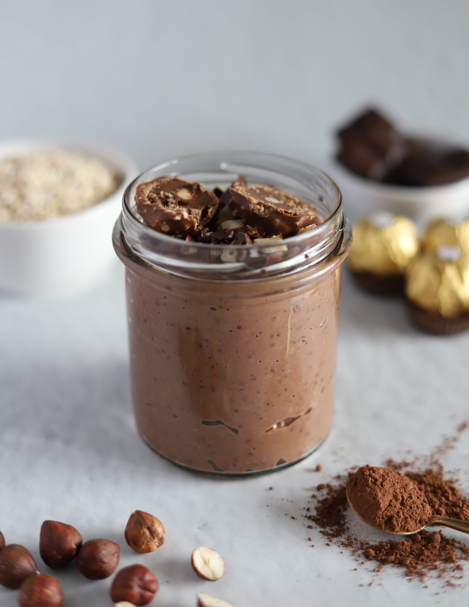 Owsianka a'la Ferrero Rocher