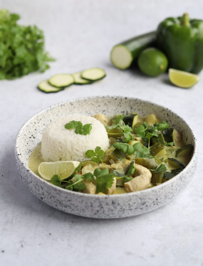 Zielone curry z kurczakiem